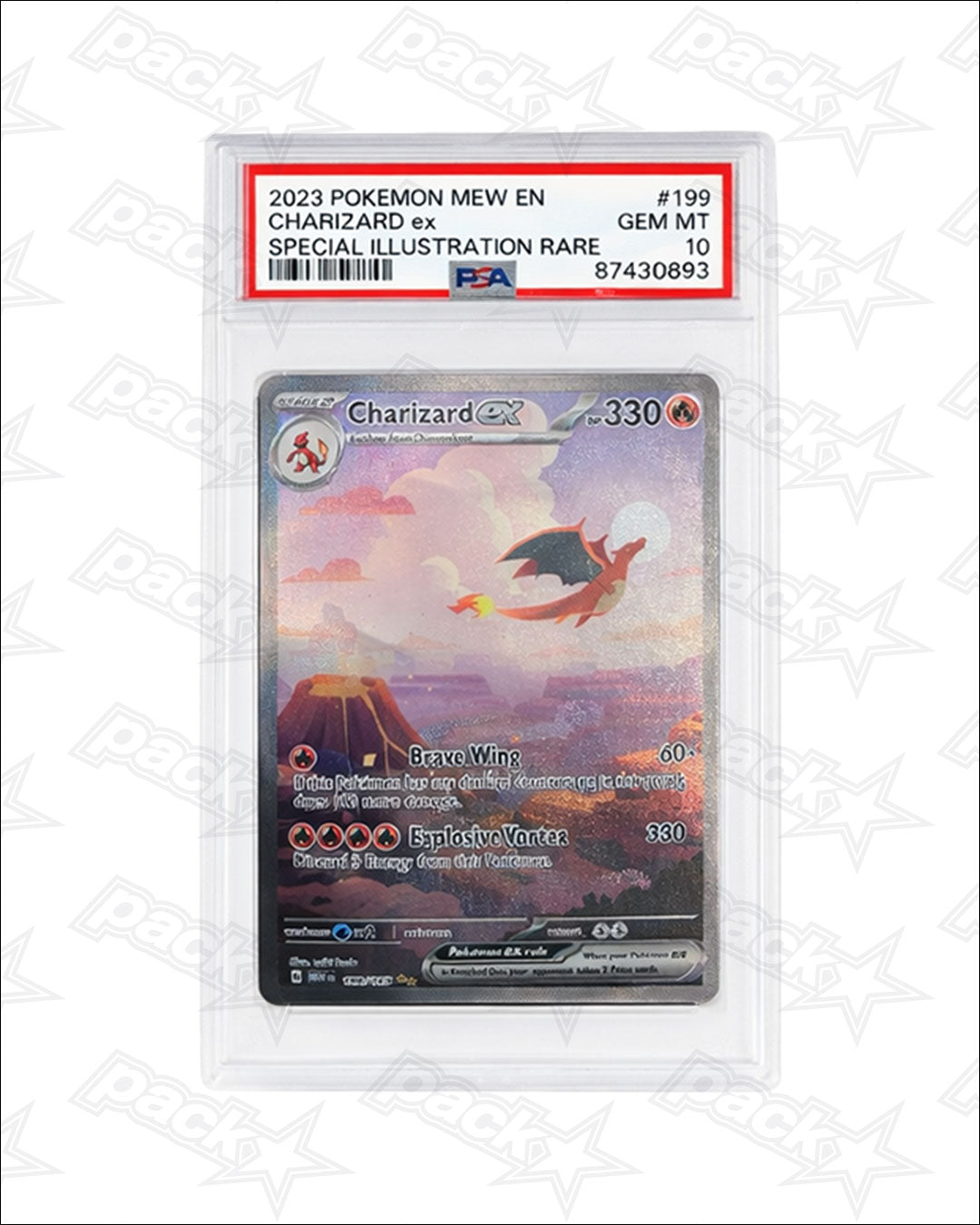 PSA 10 GEM MT — Charizard ex #199/165 | 2023 Pokémon 151 | Special Illustration Rare