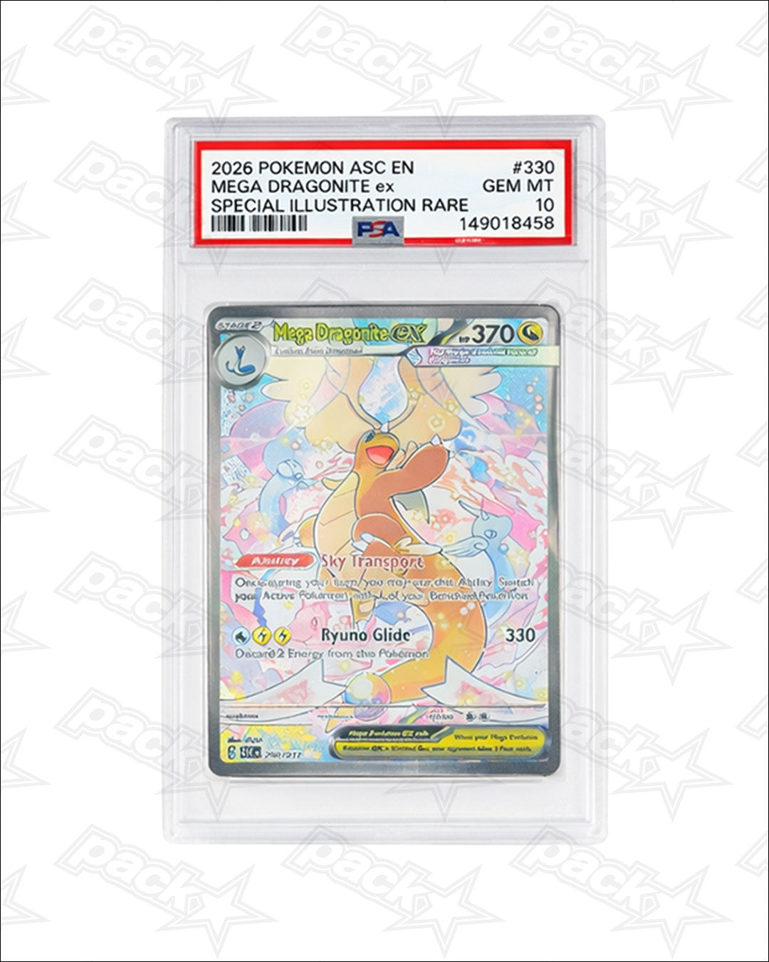 PSA 10 GEM MT — Mega Dragonite ex #330 | 2026 Pokémon ASC | Special Illustration Rare