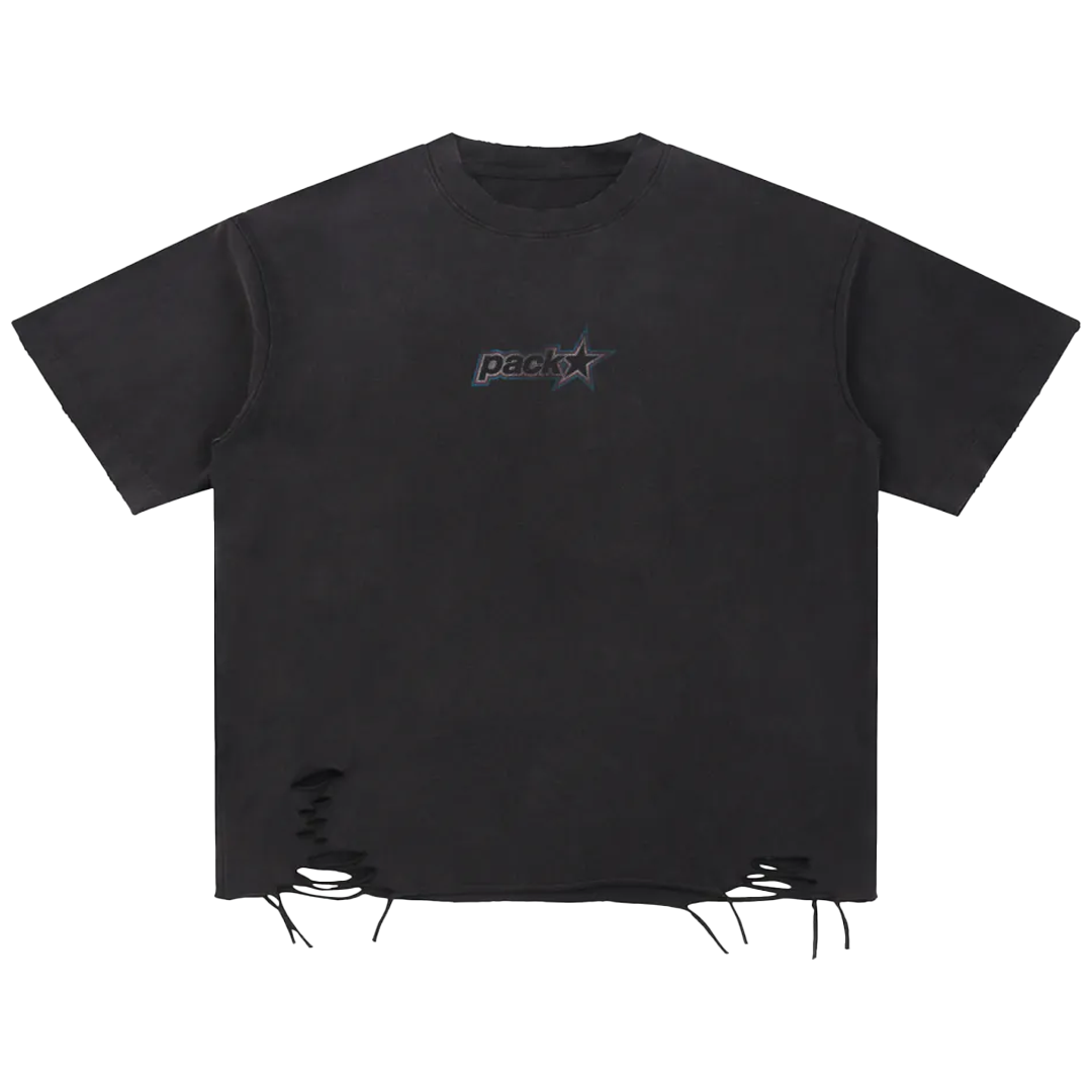 PACKSTAR – Snow Washed Distressed T-Shirt