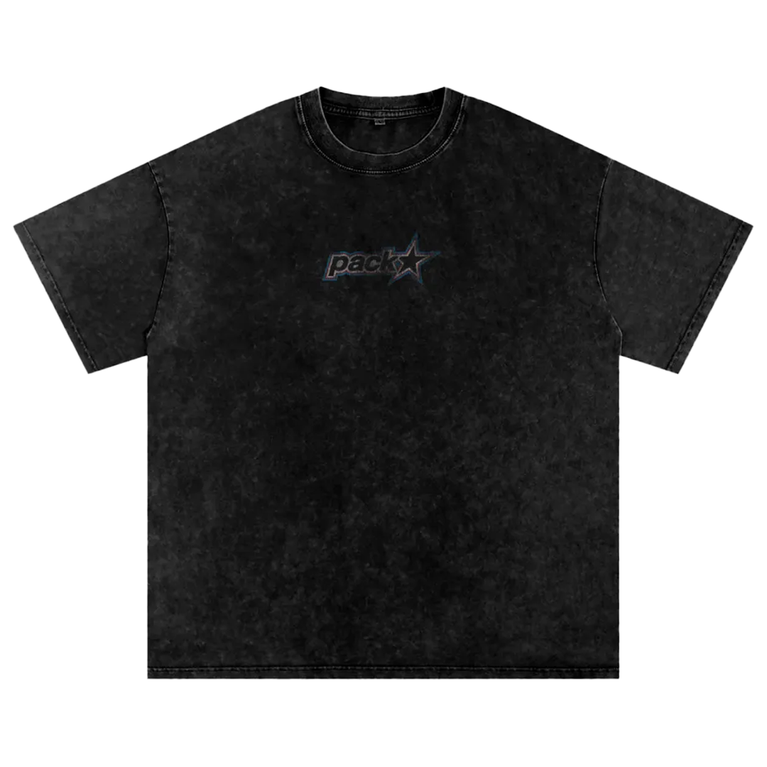 PACKSTAR –  Snow Washed Oversized Cotton T-Shirt